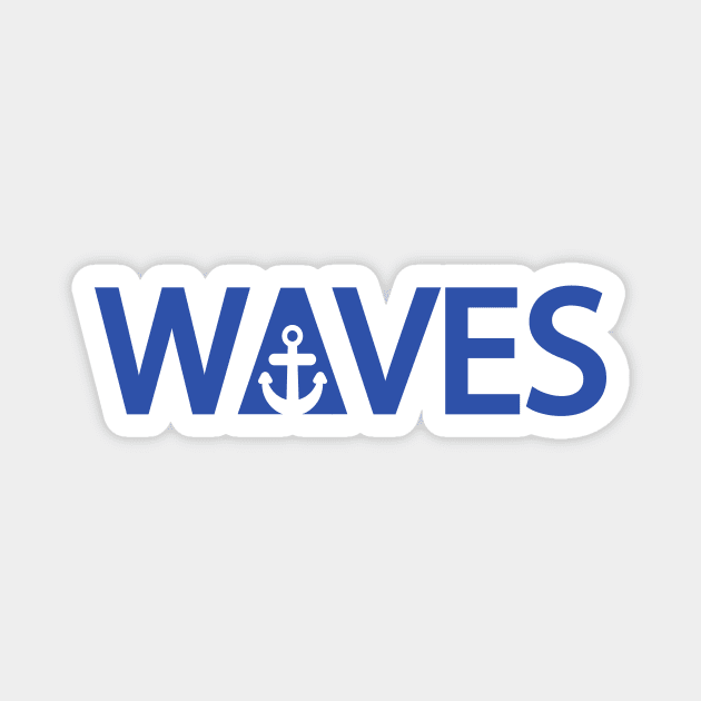 Waves artistic design Magnet by DinaShalash