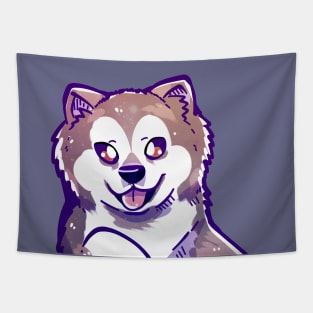 Pocket Cute Canadian Eskimo Dog Tapestry