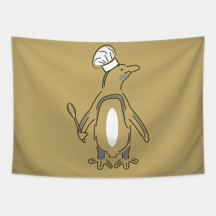 Chef Penguin Tapestry