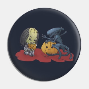 Alien vs Predator Halloween Edition Pin