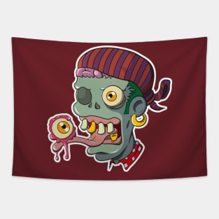 Zombie Pirate Tapestry