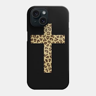 Christian Cross Leopard Print, Cute trendy cross Phone Case