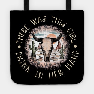 There was this girl, drink in her hand Leopard Deserts Cactus Tote