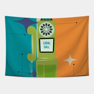 Retro Telephone Tapestry