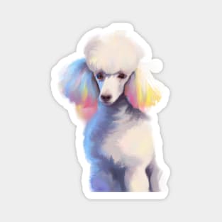 Cute Poodle Drawing Magnet