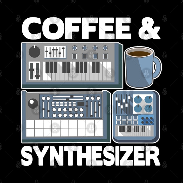 Analog Modular Synthesizer and Coffee Synth Vintage Retro by Kuehni