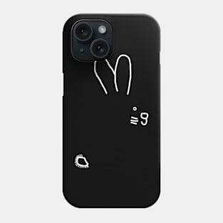 White Line Animals Mystery Bunny Phone Case