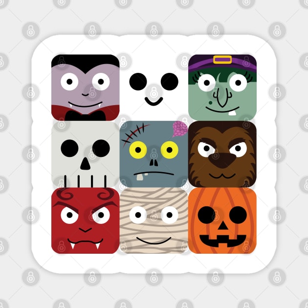 Boo Blocks Magnet by aecdesign