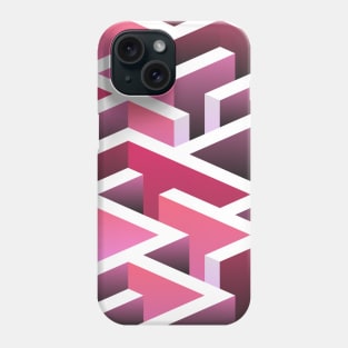 Pink 3D Maze Phone Case