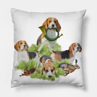 Beagles Pillow