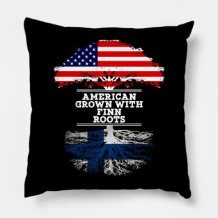 American Grown With Finn Roots - Gift for Finnish From Finland Pillow