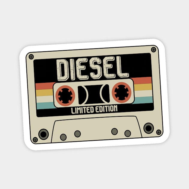 Diesel - Limited Edition - Vintage Style Magnet by Debbie Art