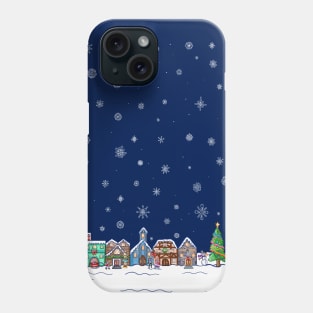 Jolly Vintage Christmas Village Phone Case