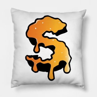 S melted with gradient color Pillow