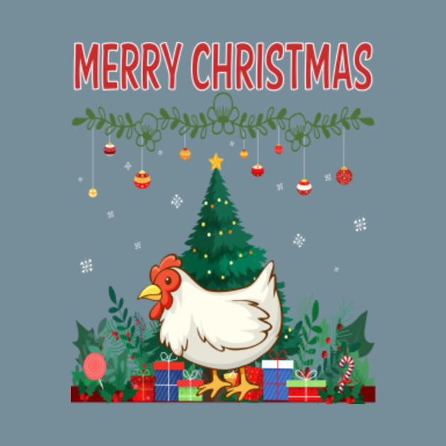 Discover Merry Christmas Chicken 02 - Chicken - T-Shirt