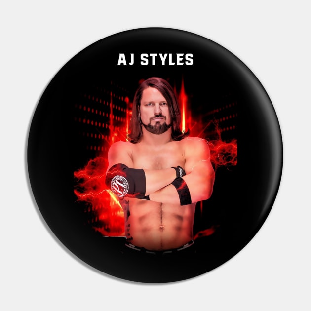 A.J Styles Pin by Crystal and Diamond