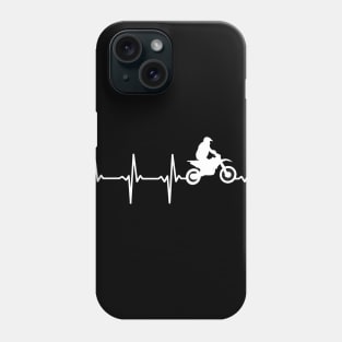 Motocross Heartbeat Gift For Motocross Riders & Bikers Phone Case