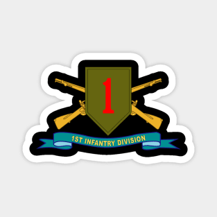 1st Infantry Division - SSI w Br - Ribbon Magnet