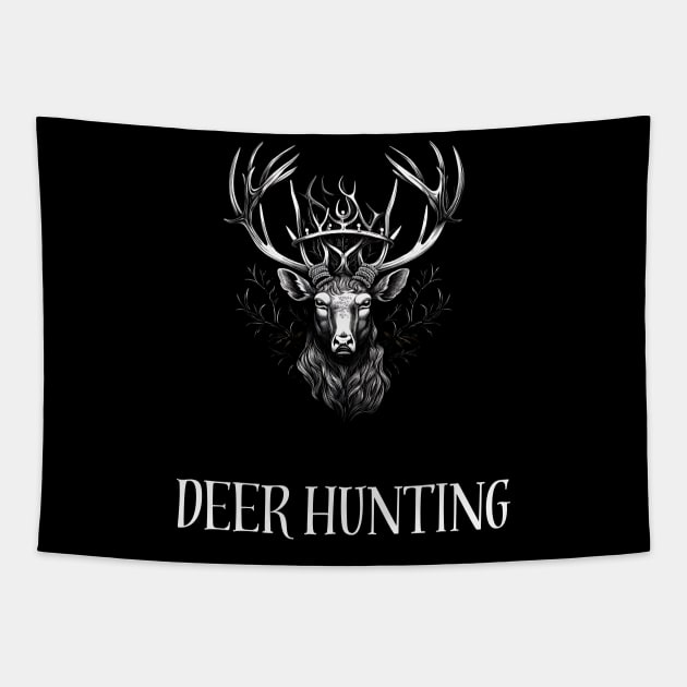 deer hunting Tapestry by vaporgraphic