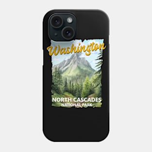 North Cascades National Park Washington NP Vintage Phone Case