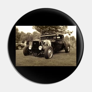 1929 Ford, Model A - black white Pin