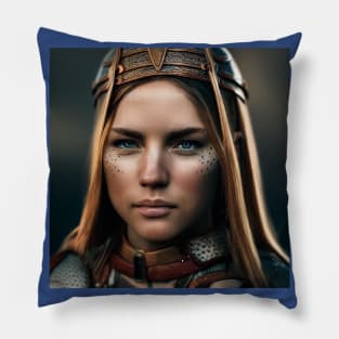 Viking Shield Maiden Pillow