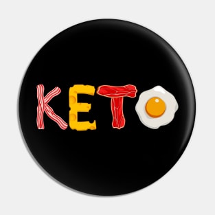 Keto Diet Ketosis Shirt For Low Carb High Fat Ketogenic Diet Pin