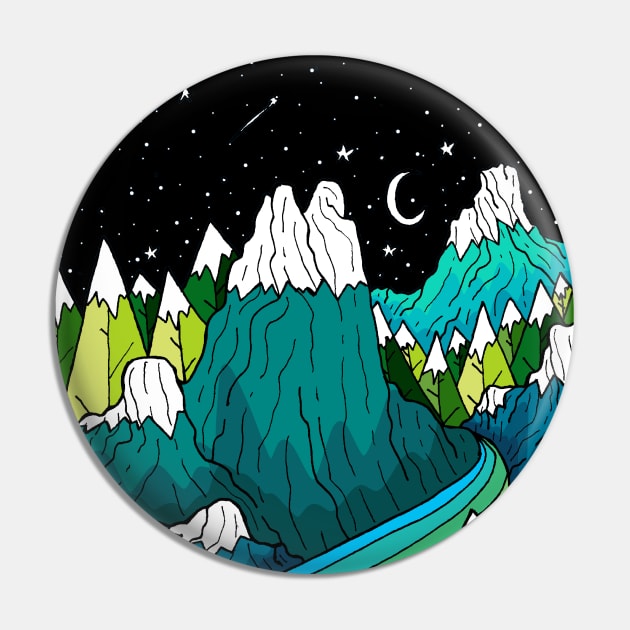 Of stars and mountains Pin by Swadeillustrations