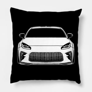 White Toyota RG86 Sketch Art Pillow