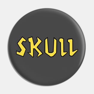 Butt-head Costume Skull T-Shirt Pin