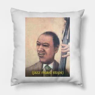 Jazz Music Stops Pillow