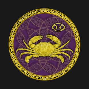 Zodiac Cancer Purple T-Shirt