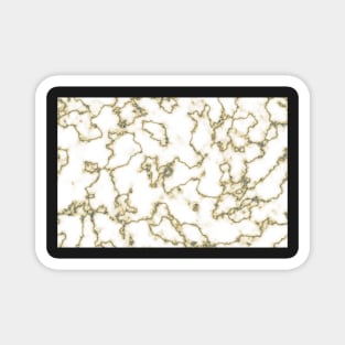 Gold Marble Pattern Magnet