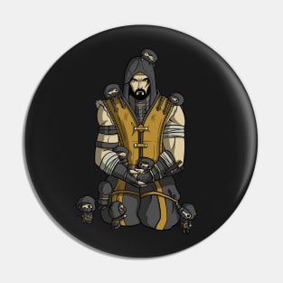 Scorpion and Little Ninjas - Mortal Kombat Pin