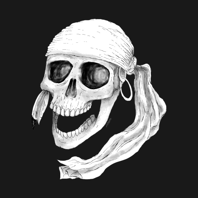 Pirate skull by lucamendieta