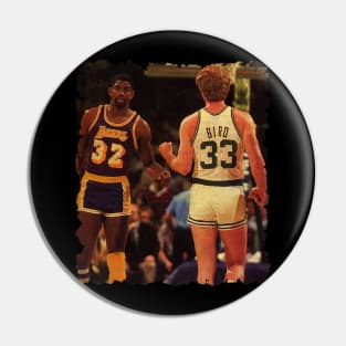 vintage magic johnson and larry bird Pin