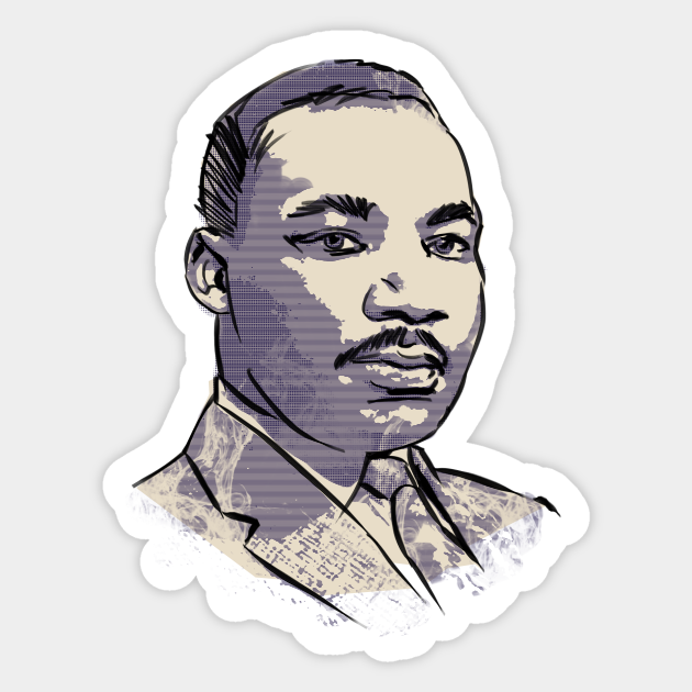 Martin Luther King Jr - Martin Luther King Jr - Sticker