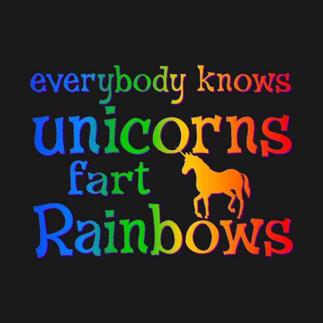 Unicorns Fart Rainbows by AlondraHanley