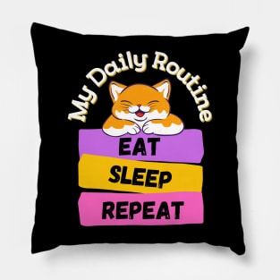 My Daily Routine Pillow