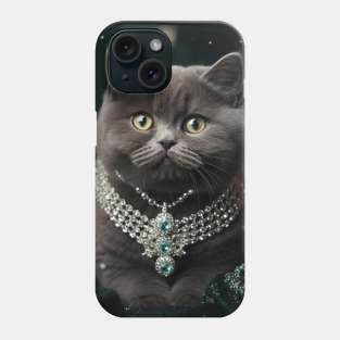 Regal British Blue Kitten Phone Case