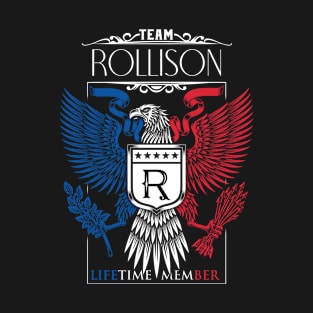 Team Rollison Lifetime Member, Rollison Name, Rollison Middle Name T-Shirt