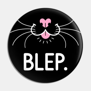 Blep Cat Tongue (Dark) Pin