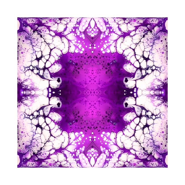 Purple/White Paint Pour Pattern by Designs_by_KC