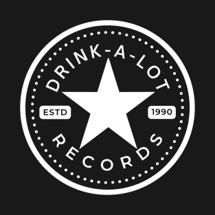 Drink-A-Lot Records All Star Logo (White) T-Shirt