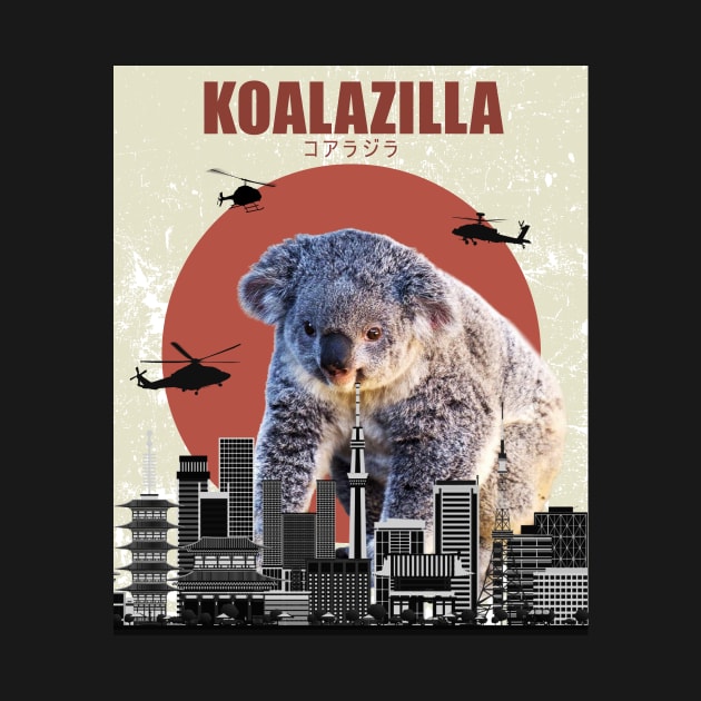 Koala Zilla Funny Japan T-shirt 2019 by monsieurfour