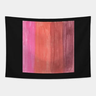 Peachy Abstract Stripes Tapestry