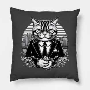 Yakuza Cat Boss Pillow