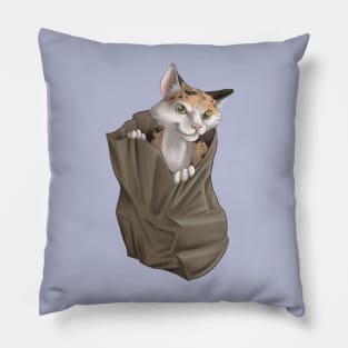 Cats in the bag Pillow