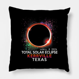 Kerrville Texas Totality Total Solar Eclipse April 8 2024 Pillow