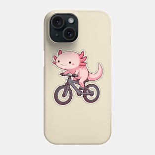 axolotl funny Biking Phone Case